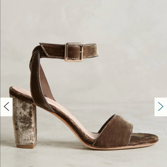 Anthropologie Charlotte Stone Samia Heels (slate) - Picture 1 of 6